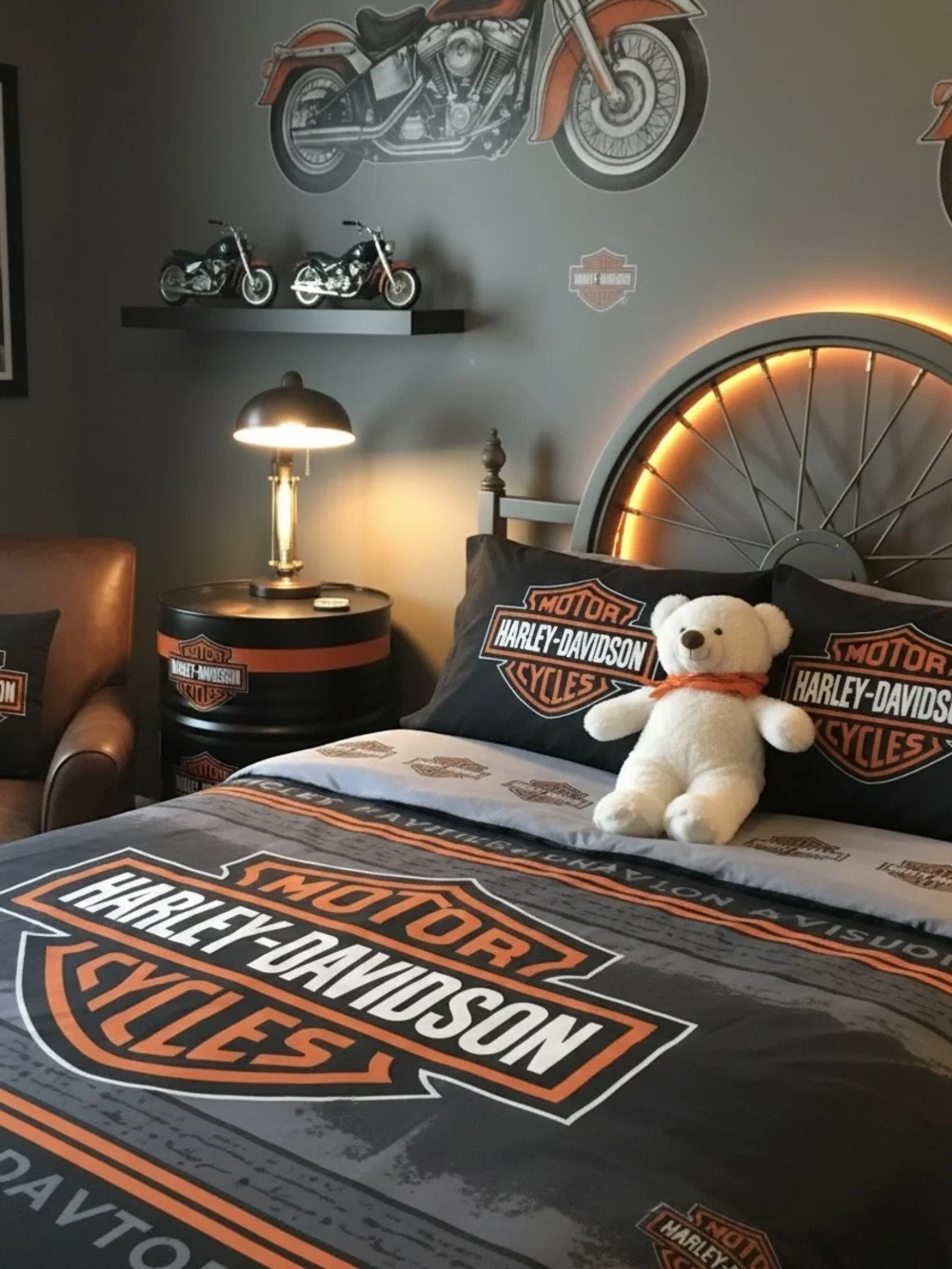 Build a bear Harley Davidson Bandana Bear